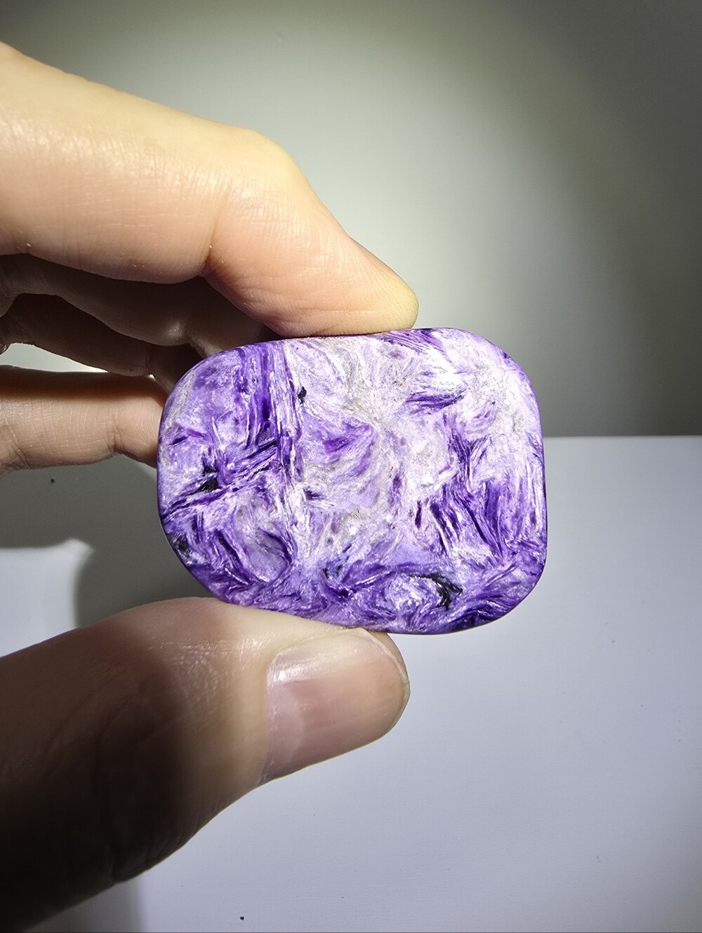 Charoite Crystal Palmstone